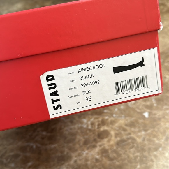 BNIB STAUD Aimee Over-The-Knee Boots in Black - Size 35 - Picture 6 of 9